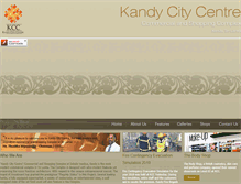 Tablet Screenshot of kandycitycentre.lk